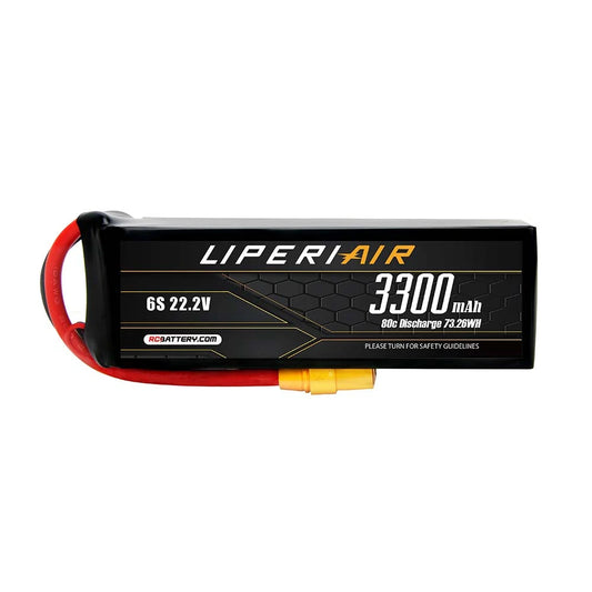 LPL33006S80 LiperiAir 3300mAh 6S 80C 22.2V Lipo Battery With XT90 Plug for RC Planes, RC Heli, RC Cars