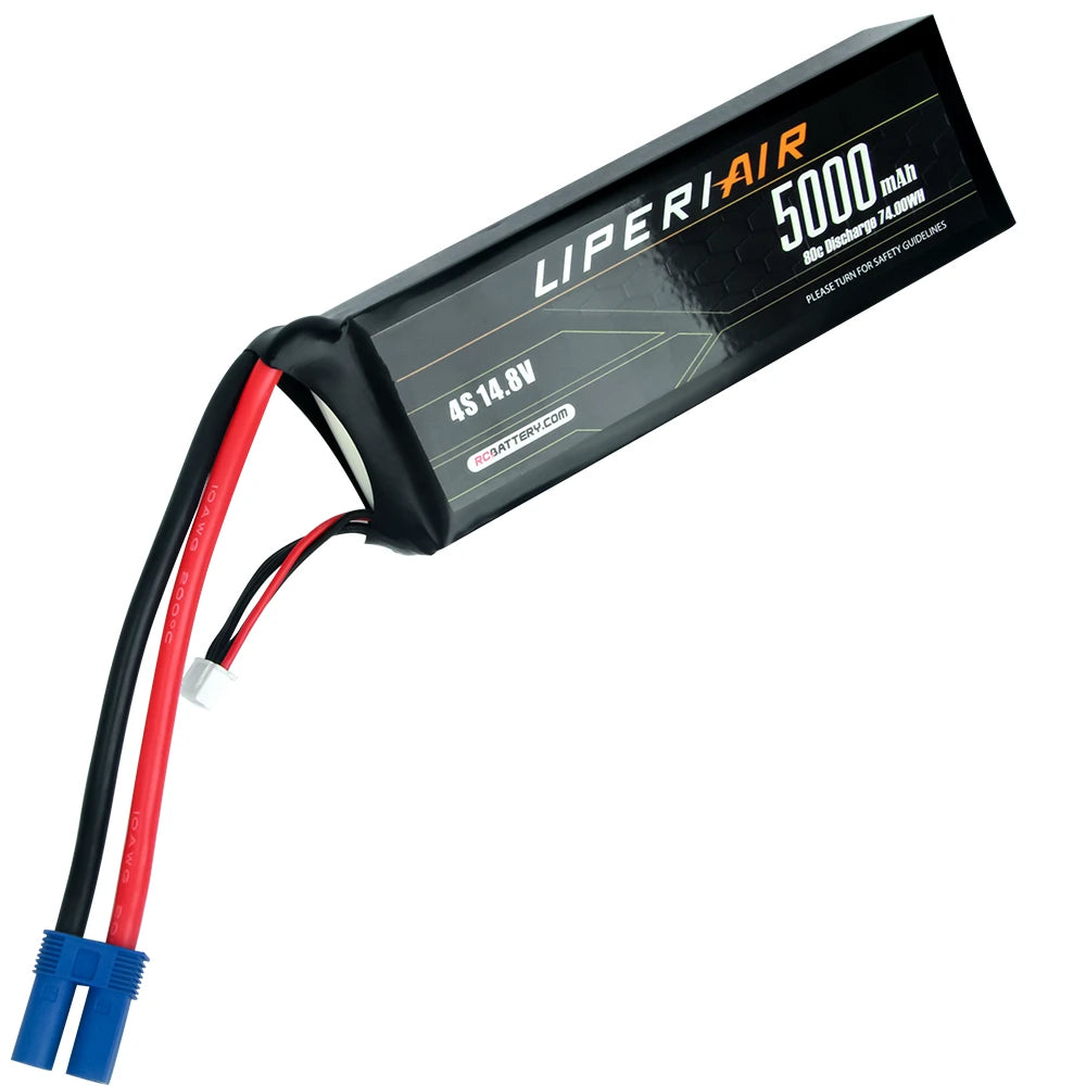 LPL50006S80-E LiperiAir 5000mAh 6S 80C 22.2V Lipo Battery EC5 Plug