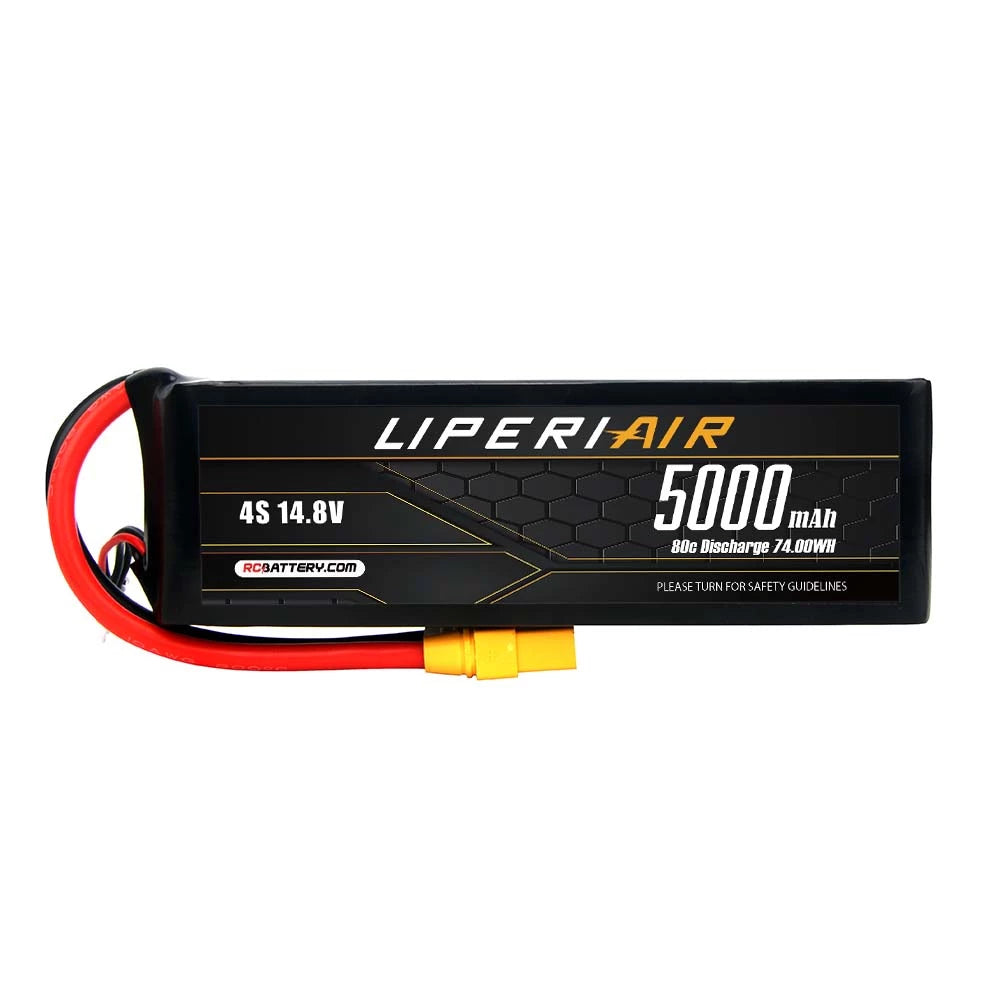 LPL50004S80 LiperiAir 5000mAh 4S 80C 14.8V LIPO Battery XT90 Plug