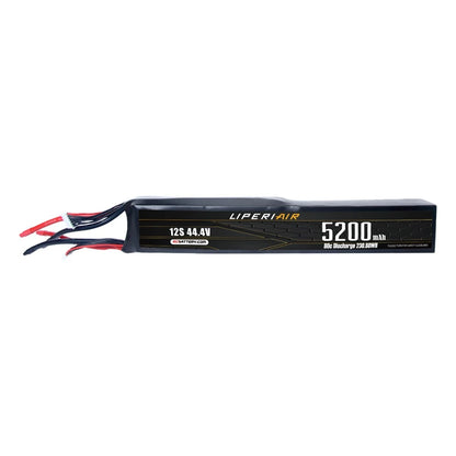 LPL520012S80-T12 LiperiAir 5200mAh 12S 80C 44.4V Lipo Battery Stick Pack (12S) No Connector For RC Helicopter