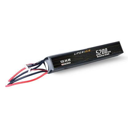 LPL520012S80-T12 LiperiAir 5200mAh 12S 80C 44.4V Lipo Battery Stick Pack (12S) No Connector For RC Helicopter