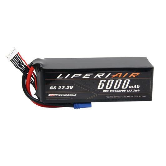 LPL60006S80-E LiperiAir 6000mAh 6S 80C 22.2V Lipo Battery EC5 Plug