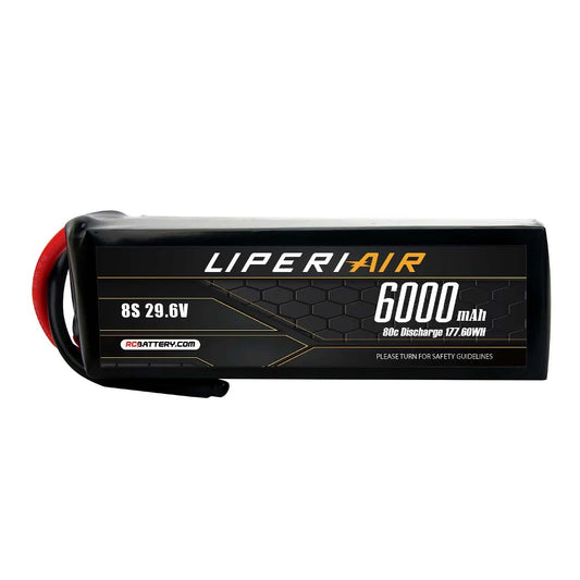 LPL60008S80 LiperiAir 6000mAh 8S 80C 29.6V Lipo Battery No connector