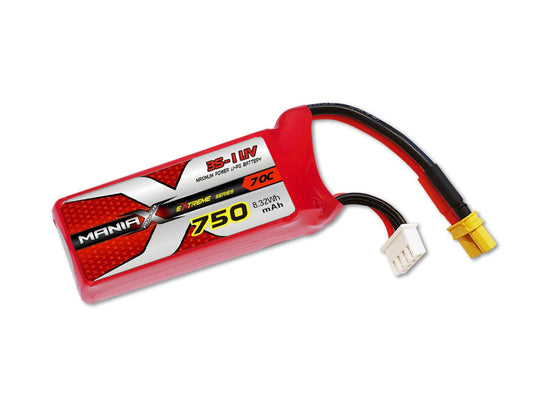 ManiaX 3S 750mAh 70C LiPo battery for Goosky S2 and M2 EVO