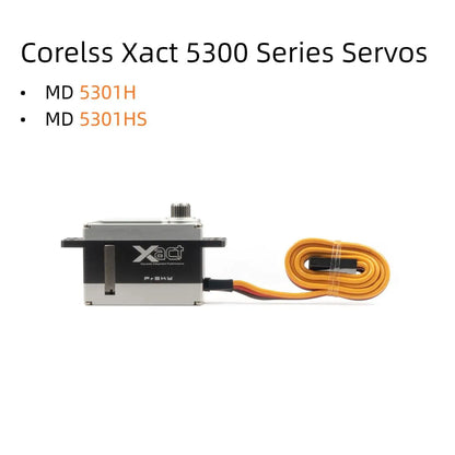 FrSky Corelss Xact 5300 Series Servos MIDI HV 8.4V Capable MD5301H, MD5301HS