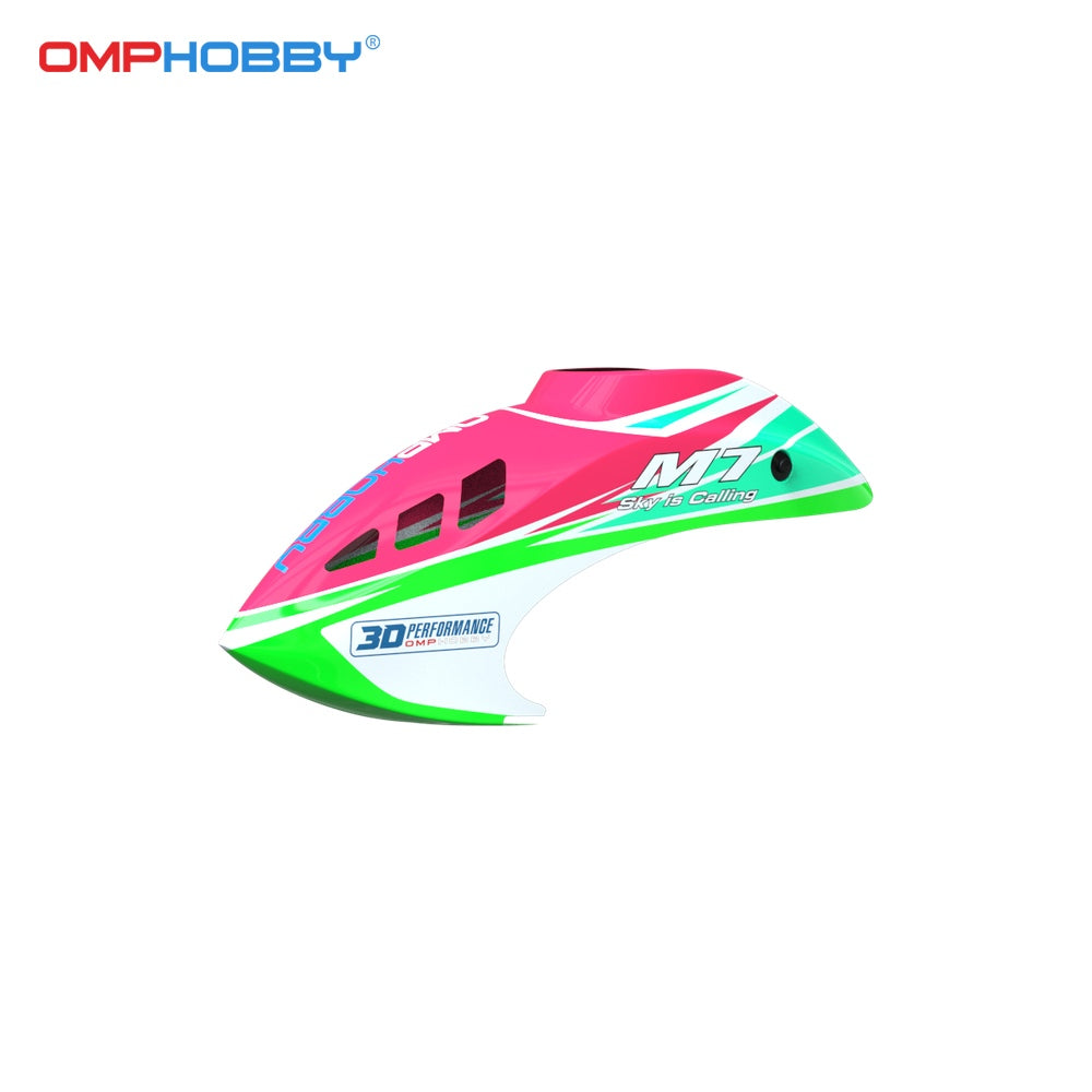 OMP HOBBY M7 Helicopter Parts M7 Canopy Tropical Pink OSHM7004