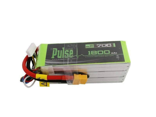 PLU70-18006 PULSE 1800mAh 70C 22.2V 6S LiPo Battery - XT60 Connector