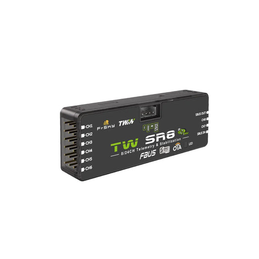 FSK-03022039 FrSky TW SR8 Receiver, dual 2.4G SBUS In/Out 8 PWM Outputs