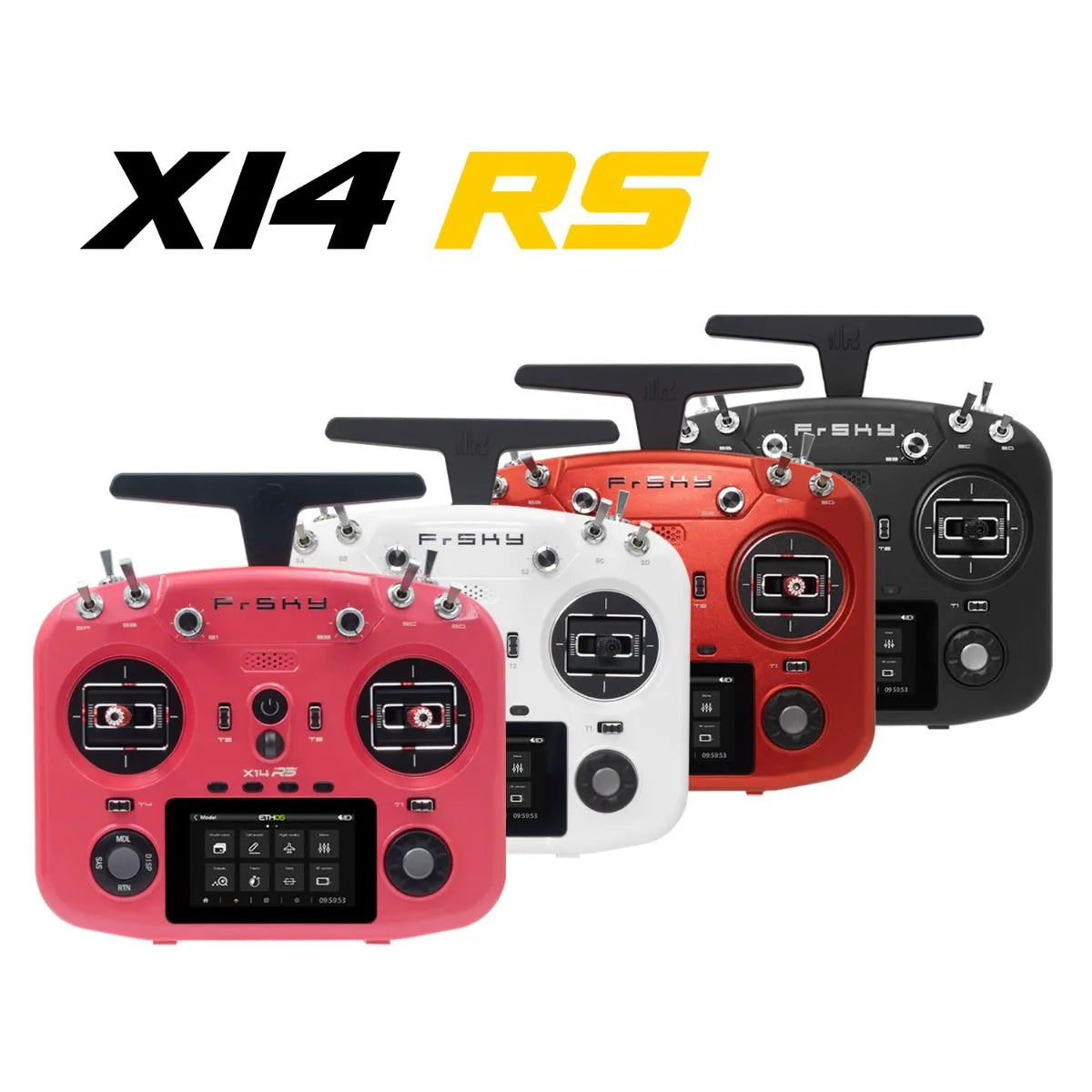 FrSky X14RS Radio Transmitter (ETHOS, Dual-Band TD 900MHz / 2.4GHz) – MC18 CNC Gimbals