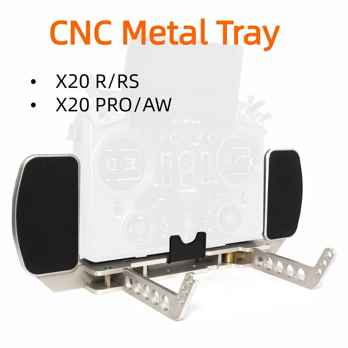 FrSky CNC Metal Tray for Tandem X18/S/E | X20/S | X20 PRO/AW/R/RS with Optional Transmitter Shoulder Strap