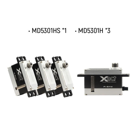 FSK-03080502 MD53 Helicopter Servo Kit (MD5301HSx1+ MD5301Hx3)